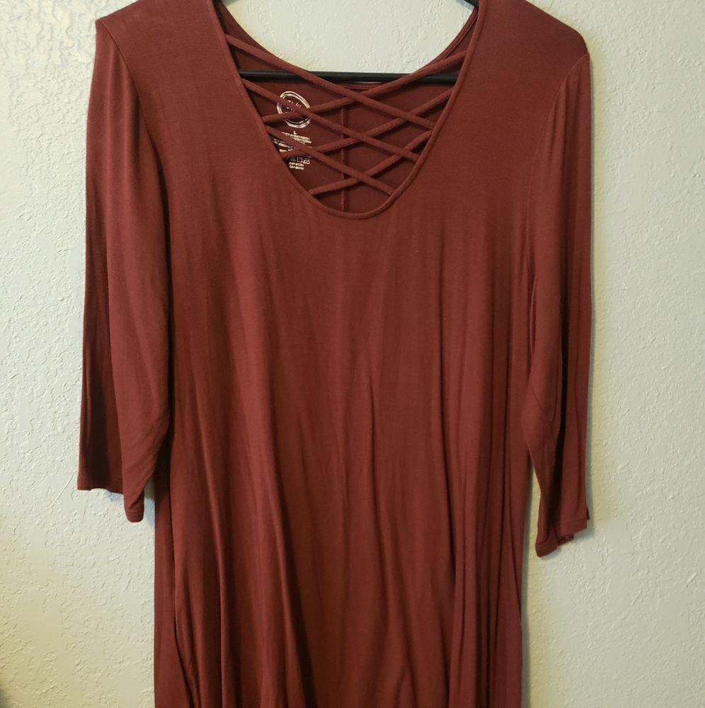 Maroon dress